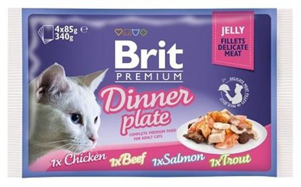 Kép Brit Premium Cat Jelly Fillet Dinner Plate 4x85g