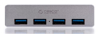 Kép ALLNET ALL-USB3-HUB-4-CLIP interface hub USB 3.2 Gen 1 (3.1 Gen 1) Type-A 5000 Mbit/s Silver (MH4PU-SV-BP)
