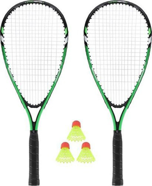 Kép NILS NRS001 badminton set 2 rackets + shuttlecocks + cover green