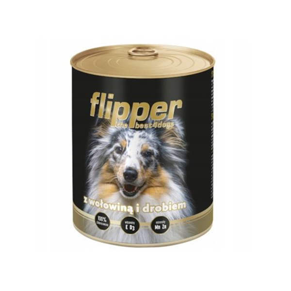Kép DOLINA NOTECI Flipper - Beef with poultry - wet dog food - 800 g