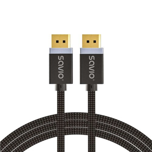 Kép DisplayPort cable 2 m Black SAVIO CL-166 (CL-166)