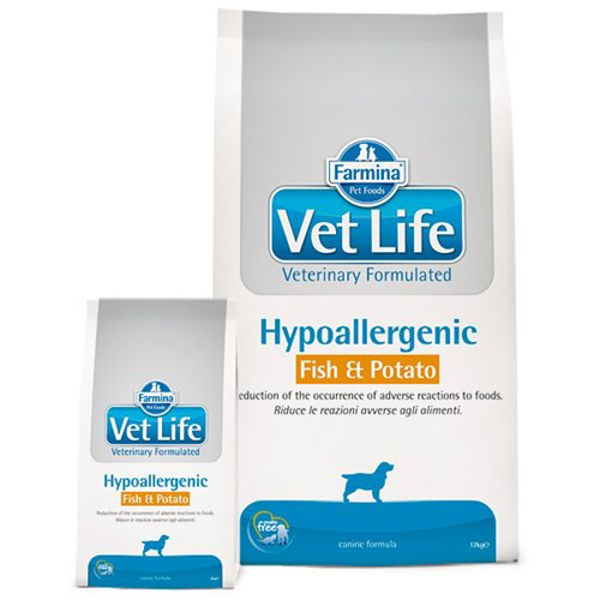 Kép Farmina Vet Life Hypoallergenic Fish & Potato Dog 12kg (PVT120005S)