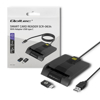 Kép Qoltec 50632 Intelligent Smart ID chip card reader SCR-0632 | USB type C (50634)