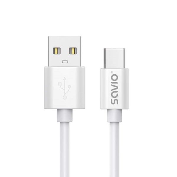Kép SAVIO CL-168 USB cable 2 m USB 2.0, USB A - USB C White (CL-168)