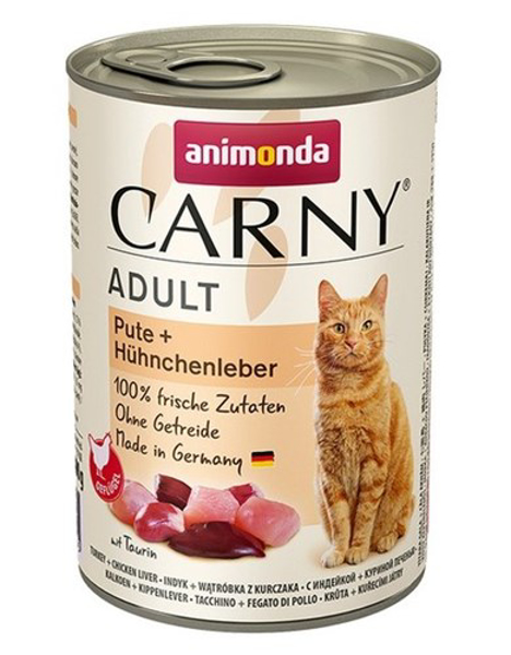 Kép ANIMONDA Cat Carny Adult Turkey with chicken liver - wet cat food - 400g