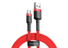Kép Baseus Cafule USB cable 0.5 m USB 2.0 USB A USB C Red (CATKLF-A09)