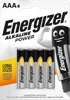 Kép BATTERY ENERGIZER ALKALINE POWER AAA LR03 4 PIECES (410829)