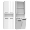 Kép Topeshop NEL 2K DK WHITE GLOSS bathroom storage cabinet White