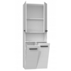 Kép Topeshop NEL 2K DK WHITE GLOSS bathroom storage cabinet White