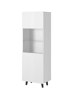 Kép Display cabinet PAFOS 60x40x182 cm white matt (PAFOS WIT BI)