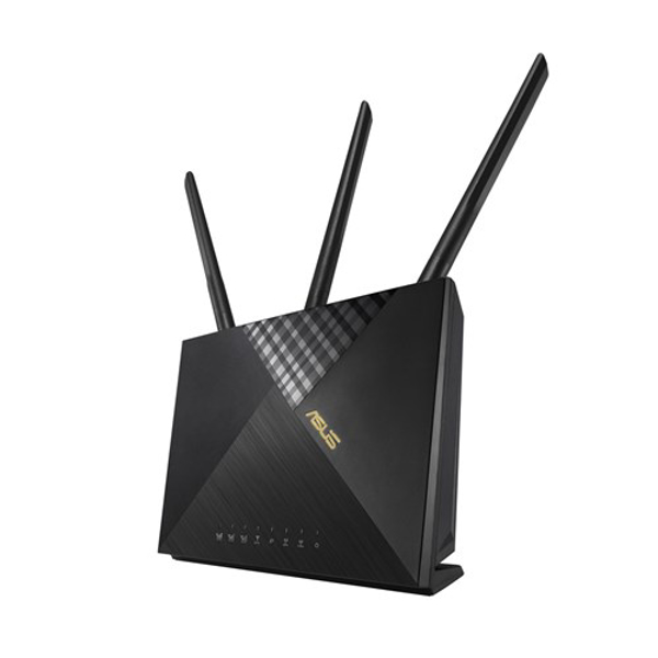 Kép ASUS 4G-AX56 wireless router Gigabit Ethernet Dual-band (2.4 GHz / 5 GHz) Black (4G-AX56)