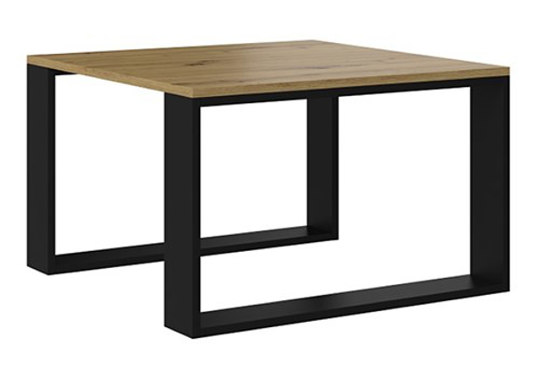 Kép MODERN MINI table 67x67x40 cm Artisan Oak/Black (MODERN MINI A/C)