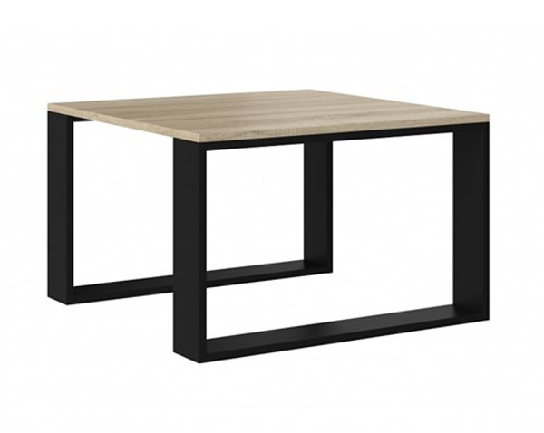 Kép MODERN MINI table 67x67x40 cm Sonoma oak/Black (MODERN MINI S/C)