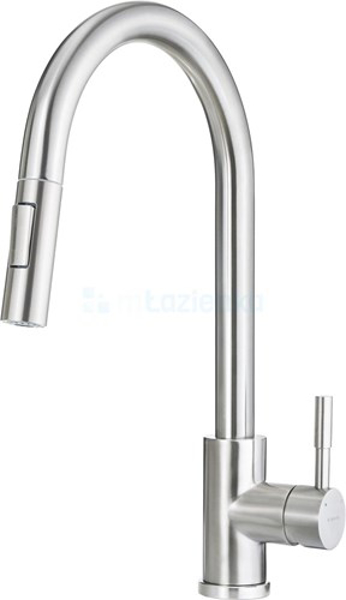 Kép DEANTE TWO FLOWS, BRUSHED STEEL LIMA (BBM_F72M) KITCHEN MIXER WITH PULL-OUT SPRAY