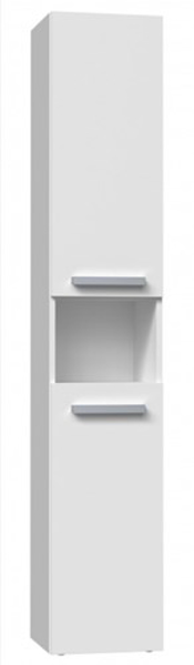 Kép Bathroom cabinet NEL I 31x30x174 cm, matt white (NEL I BIEL MAT)