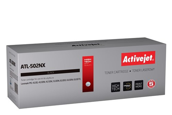 Kép Activejet ATL-502NX toner for Lexmark printer, Lexmark 50F2X00 replacement, Supreme, 10000 pages, black (ATL-502NX)