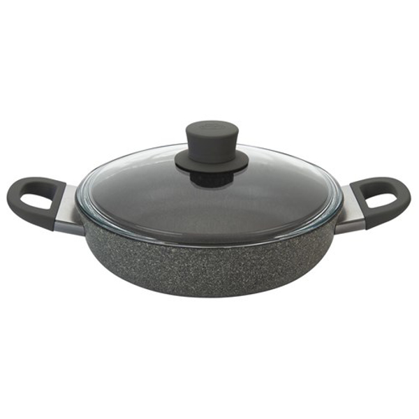 Kép BALLARINI Frying pan Murano deep with 2 handles and granite lid 24 cm 75002-942-0 (75002-942-0)