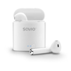 Kép Fülhallgató wireless SAVIO TWS-01 (in-ear, Bluetooth, wireless, with a built-in microphone, white color)