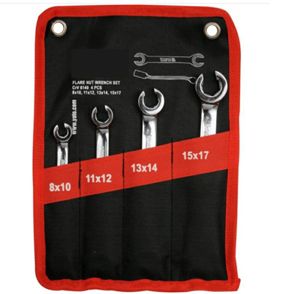 Kép SILVER SET OF HALF-OPEN OPEN WRENCHES SET OF 4 Db (10997)