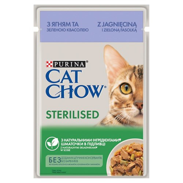 Kép CAT CHOW STERILISED GiG Lamb Green Beans in sauce 85g