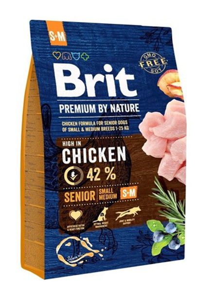 Kép BRIT Premium by Nature Senior Small, Medium - dry dog food - 3 kg