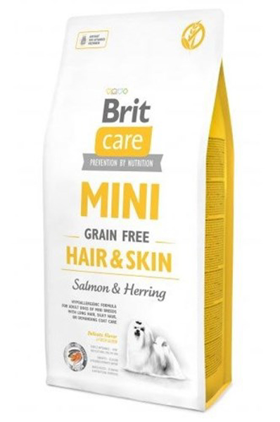 Kép BRIT Care Mini Hair&Skin Salmon&Herring - dry dog food - 7 kg