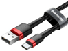 Kép Baseus Cafule USB cable 2 m USB A USB C Black, Red (CATKLF-C91)