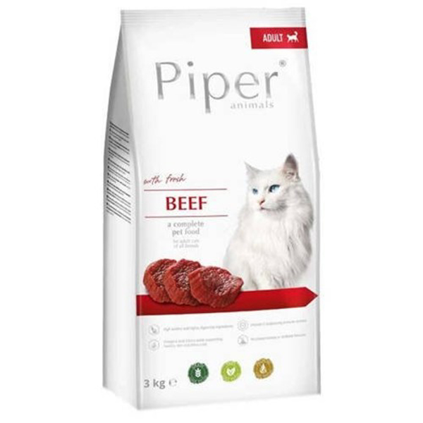 Kép DOLINA NOTECI Piper Animals with beef - Dry Cat Food - 3 kg