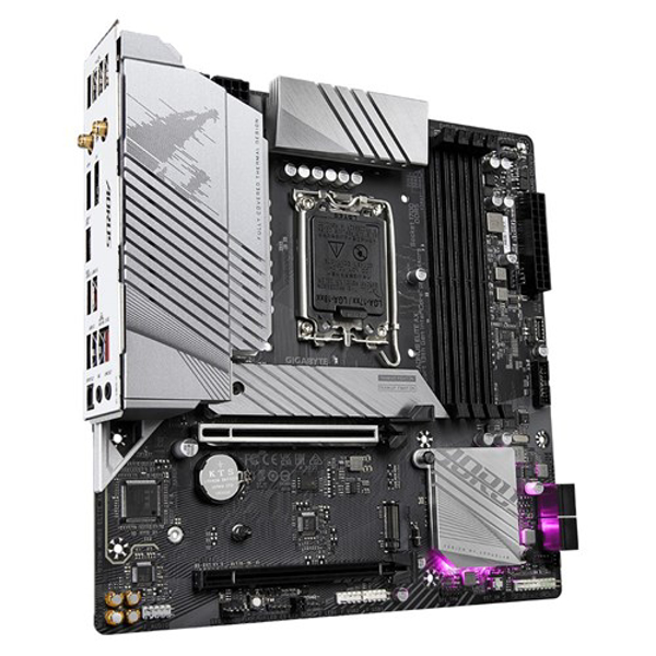 Kép Gigabyte B760M AORUS ELITE AX motherboard Intel B760 LGA 1700 micro ATX Alaplap (B760M AORUS ELITE AX)