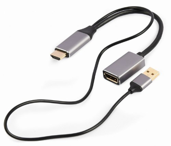 Kép Gembird A-HDMIM-DPF-02 video cable adapter 0.1 m HDMI Type A (Standard) DisplayPort Black (A-HDMIM-DPF-02)