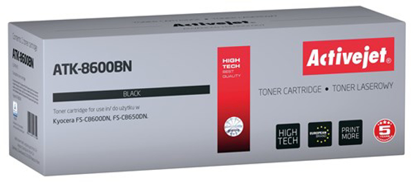 Kép Activejet ATK-8600BN Toner cartridge for Kyocera printers, Replacement Kyocera TK-8600K, Supreme, 30000 pages, black (ATK-8600BN)
