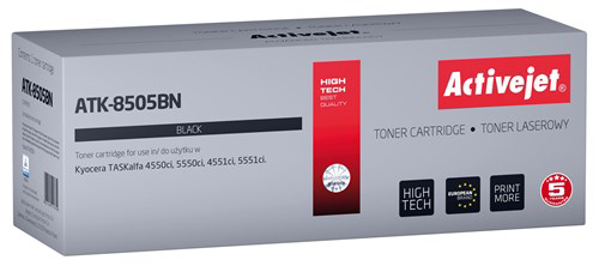 Kép Activejet ATK-8505BN Toner cartridge for Kyocera printers, Replacement Kyocera TK-8505K, Supreme, 30000 pages, black (ATK-8505BN)