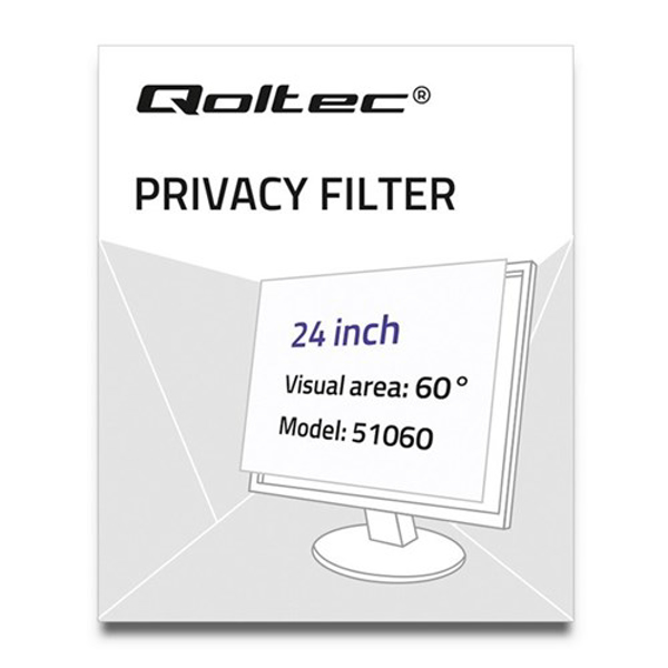 Kép Qoltec 51060 Privacy filter 24, 16:9
