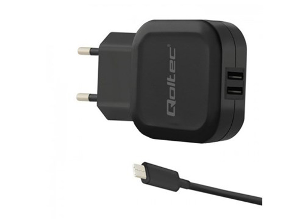 Kép Qoltec 50188 mobile device charger Indoor Black