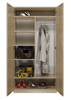 Kép Topeshop IGA 120 SON C KPL bedroom wardrobe/closet 7 shelves 2 door(s) Sonoma oak (IGA120 SZPR SO)