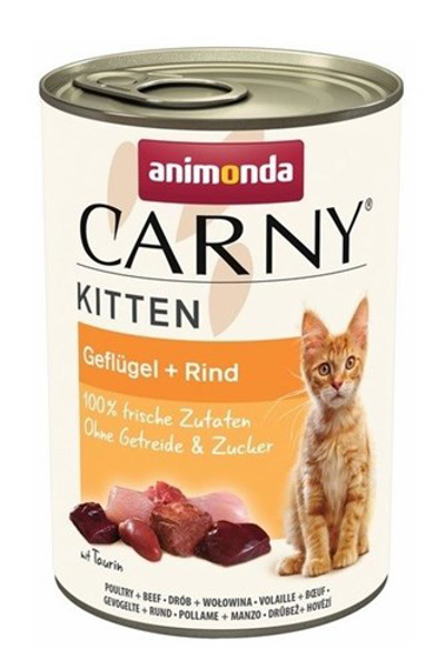 Kép ANIMONDA Carny Kitten Beef with poultry - wet cat food - 400g