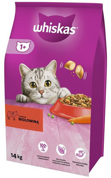 Kép Feed whiskas Beef with Marchewką (14 kg)