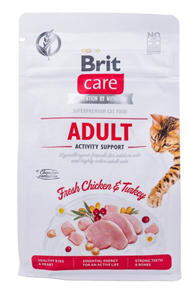 Kép BRIT Care Grain Free Activity Support Adult - dry cat food - 400 g