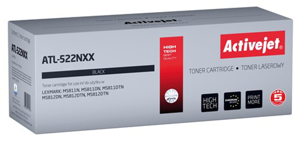 Kép Activejet ATL-522NXX Toner cartridge for Lexmark printers, Replacement Lexmark 52D2X00 (522X), Supreme, 45000 pages, black (ATL-522NXX)