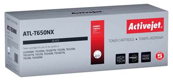 Kép Activejet ATL-T650NX Toner cartridge for Lexmark printers, Replacement Lexmark T650H11E, Supreme, 25000 pages, black (ATL-T650NX)