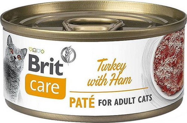 Kép BRIT Care Turkey with Ham Pate - wet cat food - 70g