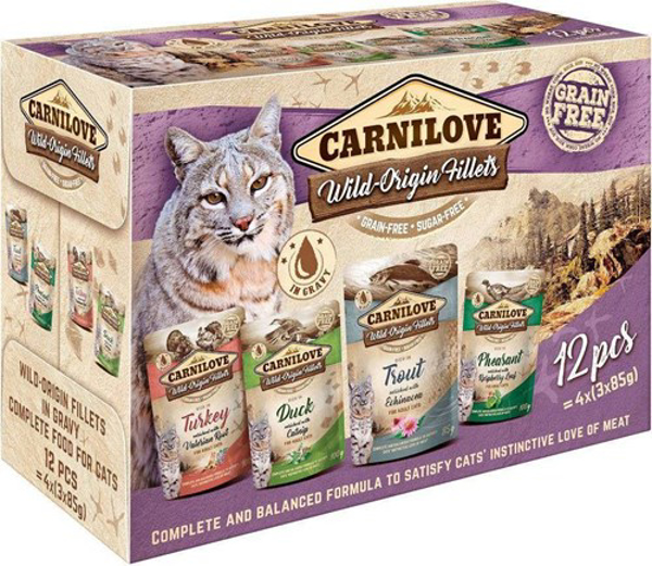 Kép CARNILOVE Cat Wild Origin Fillets - wet cat food - 12x85g