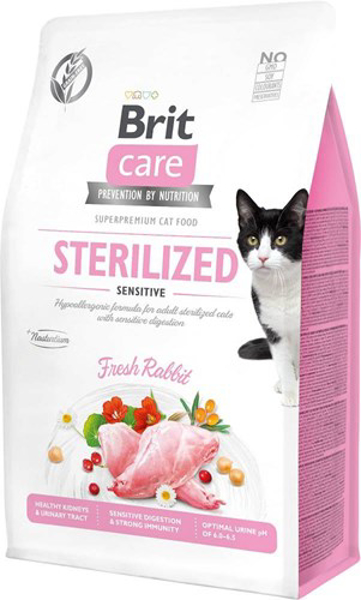 Kép BRIT Care Grain-Free Sterilized Sensitive - dry cat food - 2 kg