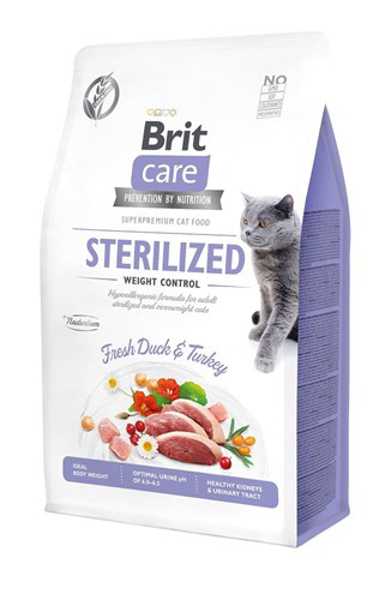 Kép BRIT Care Grain-Free Sterilized Weight Control - dry cat food - 2 kg