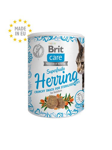 Kép BRIT Care Cat Snack Superfruits Herring - cat treat - 100 g