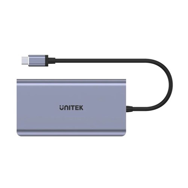 Kép Unitek D1019B USB-C Hub 8W1 USB-C 3.1, PD 100W, D1019B (D1019B)