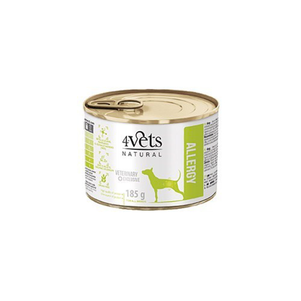 Kép 4VETS Natural Allergy Lamb Dog - wet dog food - 185 g
