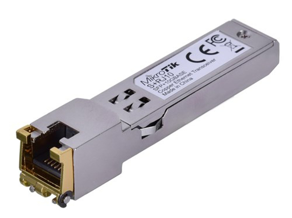 Kép Mikrotik S+RJ10 network transceiver module 10000 Mbit/s SFP+ (S+RJ10)