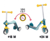 Kép Smoby Reversible 2 in 1 Kids Four wheel scooter Blue, Yellow