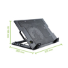 Kép Techly Notebook stand and cooling pad for Notebook up to 17.3'' (106244)